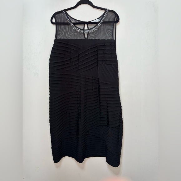 Calvin Klein Sleeveless embellished Mesh Dress - Picture 1 of 7